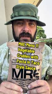 Pasta with Garden Vegetables and Tomato Sauce Mre