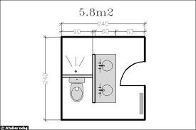 Petite Salle De Bain Cloison Entre Douche Et Evier Plan Salle De Bain Plans Petite Salle De Bain Idee Salle De Bain