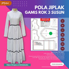 Sebenarnya, dress ini saya buat untuk tapi secara keseluruhan tutorialnya bisa digunakan untuk menjahit dress pada usia berapa pun. Pola Jiplak Gamis Rok 3 Susun Jp044 Shopee Indonesia