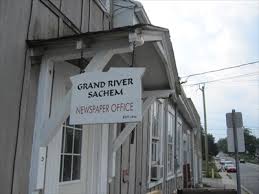 List of cities in ontario, canada, which shows business category newspaper. Grand River Sachem Caledonia Ontario Newspaper Headquarters On Waymarking Com