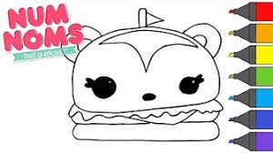 Then, color it with your crayons or your paints! Num Noms Coloring Book Youtube