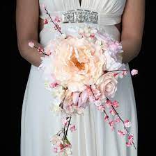 Wedding Bouquet Inspiration Designing Your Floral Wedding Shoes To Match Bespoke Wedding Accessories Cherry Blossom Wedding Dress Cherry Blossom Wedding Theme Cherry Blossom Wedding Bouquet