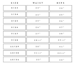 Kan Can Sizing Reference Rosie Daze Boutique