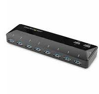 StarTech.com 10-Port USB 3.0 Hub with Charge and Sync Ports - 2 x 1.5A  Ports - Desktop USB Hub and Fast-Charging
