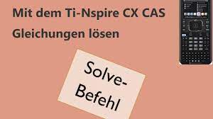 Einfach zu bedienender taschenrechner mit grundlegenden funktionen, einschließlich addition, subtraktion, multiplikation und division. Mit Dem Ti Nspire Cx Cax Gleichungen Losen Solve Befehl Youtube