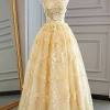 Light pink satin prom dress. 3