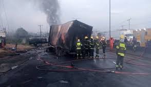Frsc go prosecute company wey get fuel tanker wey explode. Another Tanker Explosion On Otedola Bridge The Elite Times
