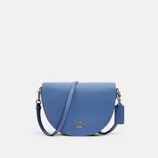 Coach Leather Ellen Crossbody Bag In Sv Stone Blue Blue Lyst
