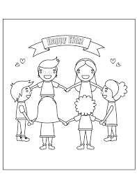Lot and family leaving town. Coloring Pages Of People Holding Hands