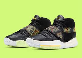 His signature line of basketball shoes includes a variety of different styles. Nike Kyrie 6 N7 Black Platinum Citron Da1348 001 Sneakernews Com
