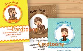 Langsung aja gan ini saya kasih template undangan khitanan simple. 10 Ide Desain Undangan Sunatan Paling Menarik