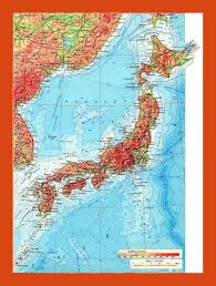 Hokkaido, honshu, kyushu and shikoku.these four islands can be seen on the physical map of the country above. Physical Map Of Japan In Russian Maps Of Japan Maps Of Asia Gif Map Maps Of The World In Gif Format Maps Of The Whole World