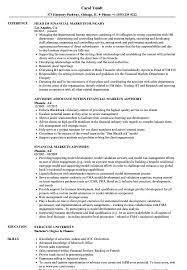 Here's how to write a financial advisor resume that gets jobs: Financial Markets Resume Samples Velvet Jobs