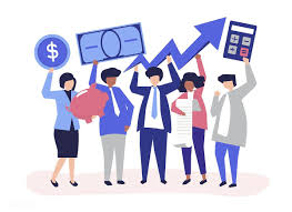 Business People Holding Financial Growth Concept Illustration Free Image By Rawpixel Com Financial Accounting Grow Business