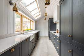 If your space is long and narrow, but not especially big, you can still get away with a single grouping. Narrow Kitchen Ideas And Photos Houzz