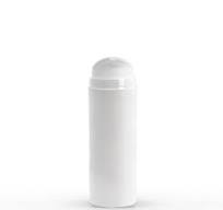100 ml White PP Plastic Airless Bottles with 48mm White Airless Pump &  Overcap