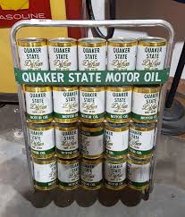 Quaker State Oil Rack W 20 Oil Can Banks