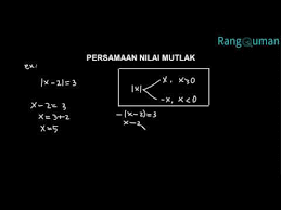 So please help us by uploading 1 new. Matematika Sma Kelas X Persamaan Nilai Mutlak Youtube