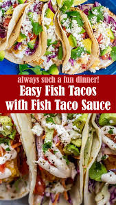 Maybe you would like to learn more about one of these? Easy Fish Tacos Recipe With Fish Taco Sauce Lindsy S Kitchen