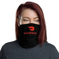 Washable Reusable Neck Gaiter Masks Doordash Logo Etsy In 2020 Fashion Face Mask Neck Gaiter Gaiters