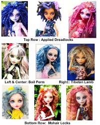Synthetic doll hair weft, straight & curly for bjds, blythe, monster high sindy. Learn To Boil Perm And Curl Your Barbie Or Monster High Doll S Hair Feltmagnet