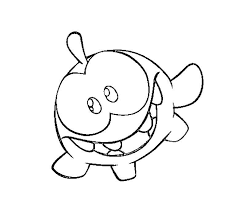Feliz dia mama con nino y nina dibujo para. Online Coloring Pages Coloring Page A Character From Toy Om Nom Download Print Coloring Page