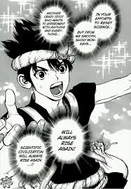 Kohaku's quirk would be great speed and muscle, almost like her now xd. Dr Stone Chapter 18 Senku Meets The Sorcerer Chrome Anime Amino