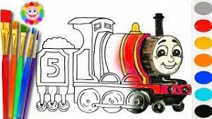 1120x675 thomas the tank engine coloring pages hiro and friends weddings. Coloring With Thomas And Fiends How To Draw James The Red Engine Learning Coloring Page Youtube