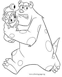 Monster high coloring pages to print image. Monsters Inc Sulley Escaping With Boo Coloring Page Monster Coloring Pages Disney Coloring Pages Printables Coloring Pictures