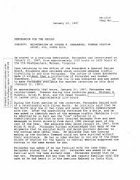 Reinterview of Joseph F. Fernandez, Former Station Chief, CIA, Costa Rica,  January 23, 1987