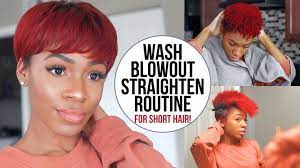 Home hair care how to straighten natural hair? Short Haircuts Wash Blow Dry And Flat Iron Routine For Short Natural Hair Twa Pixie Cut Vi Beauty Haircut Home Of Hairstyle Ideas Inspiration Hair Colours Haircuts Trends