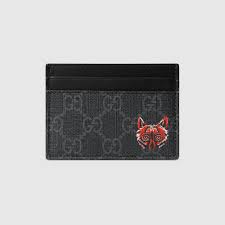 Enter maximum price shipping free shipping. Shop The Gg Card Case With Wolf Head In Black Gg Supreme At Gucci Com Enjoy Free Shipping And Complimentary Gift Wrapping Card Holder Leather Coin Case Cards