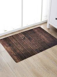 Wood Lath Pattern Anti Skid Water Absorption Area Rug Floor Area Rugs Area Rugs Cheap Bath Mats