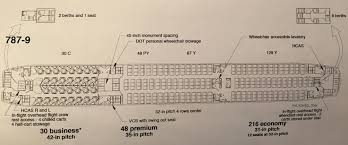 Klm Boeing 787 900 Seat Pitch Information