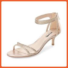 Xyd Wedding Open Toe Dress Shoes Rhinestone Low Heel Sandals Dancing Pumps For Women Size 11 Gold Sandals For Women Heels Sandals Heels Rhinestone Sandals