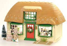 Fistuff Sylvanian Families Decorated Xmas Meadowcroft Cottage House Lots Sylvanian Families Sylvanian Families House Family Diy