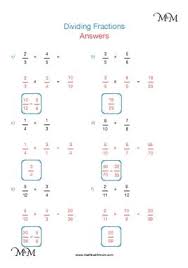 dividing fractions maths with mum