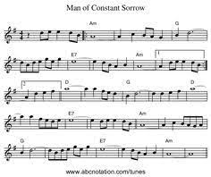 Pin By Kim Young On Music Man Of Constant Sorrow Violin Sheet Music Sheet Music