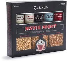 Sur La Table Movie Night Popcorn Set Movie Night Popcorn Seasoned Sour Cream White Cheddar Popcorn