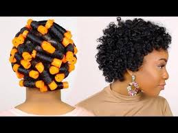 Roller Set On Natural Hair Without Heat Is One Of The Best Ways To Stretch Your Natural Hair What I Natural Hair Perm Rods Natural Hair Styles Black Hair Perm