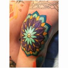 Color mandala eye flower tattoo. Alchemy Tattoo Arts Color Mandala Tattoo By Gina Ilczyszyn