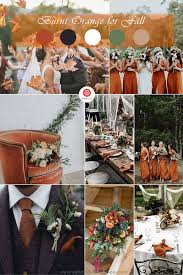 Burnt Orange Taupe And Gray October Wedding Colors November Wedding Colors Orange Wedding Colors