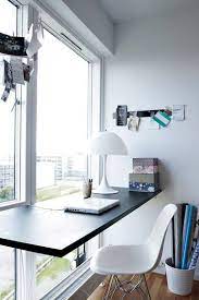Wall mounted desks free up floor space and have a clean look making the room feel larger. With A View Window Desk Floating Desk Home Office Space