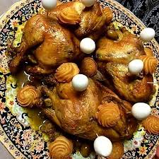 Plat Marocain De Poulet Moroccan Food Morrocan Food Buffet Food