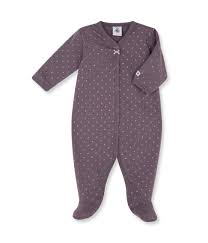 Dors Bien Bebe Fille A Pois Violet Poppins Gris Argent Petit Bateau Filles Bebe Vetement Bebe Fille Vetements Bebe