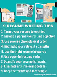 Check out a college student resume sample for the skills section below. 9 Tips On Writing A Resume