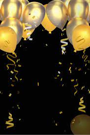 black minimalist beauty salon member golden balloon background birthday background images balloon background birthday background design