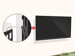 Once the mount is attached to the wall, you can attach the connecting bracket to your television using the included hardware. 3 Ways To Mount A Flat Screen Tv On Drywall Wikihow
