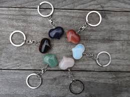 Cadeau Porte Cle Pierre En Coeur Cristal De Quartz Rose Etsy Porte Cle Cristal De Quartz Collier Coeur