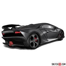 How to draw a car vlf force 1 new supercar step by step. How To Draw Lamborghini Veneno Sketchok Easy Drawing Guides